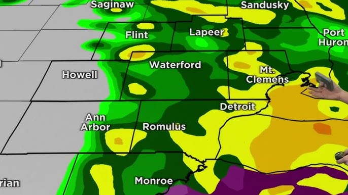 Anticipated Rain Showers Followed By Extended Dry Spell On Tuesday In Metro Detroit