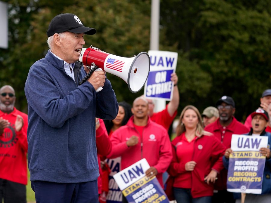 President Biden To Join UAW Picket Line In Michigan